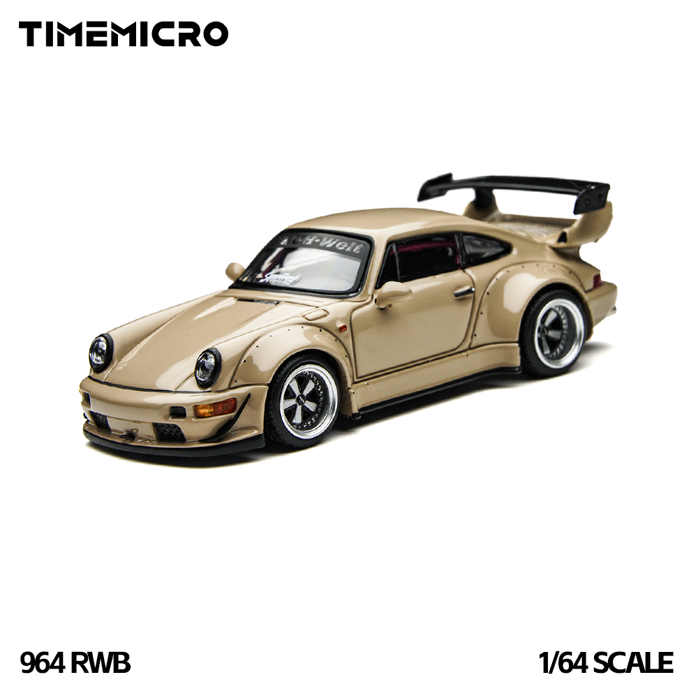 Die Cast Car 1 64 - 타임마이크로1:64 RWB 964 베이지색 기프트 박스