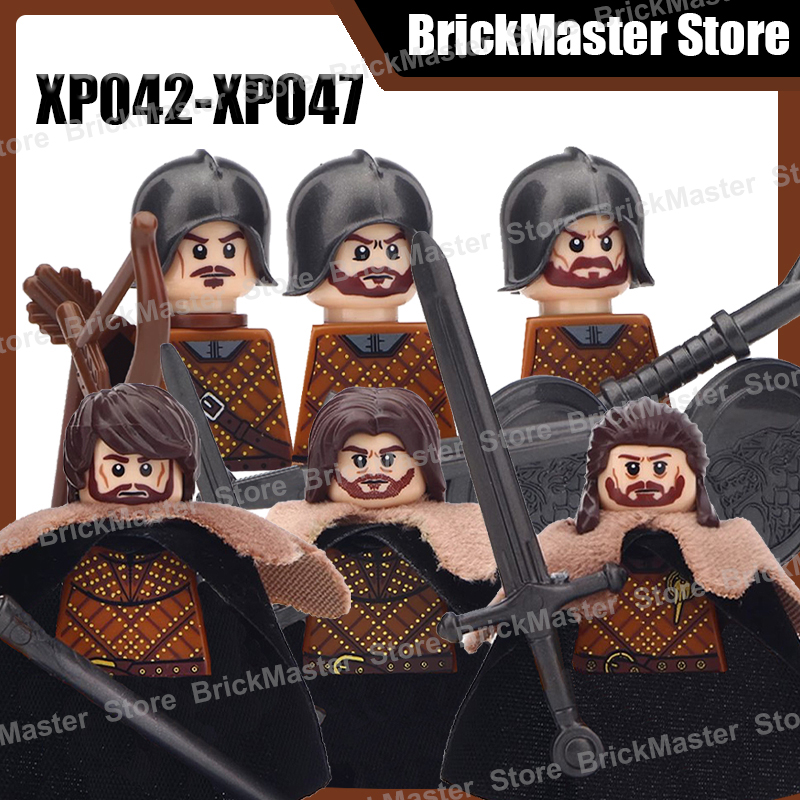 Lego Minifigure Holder - MOC 중세 군사 기사 전사 군인