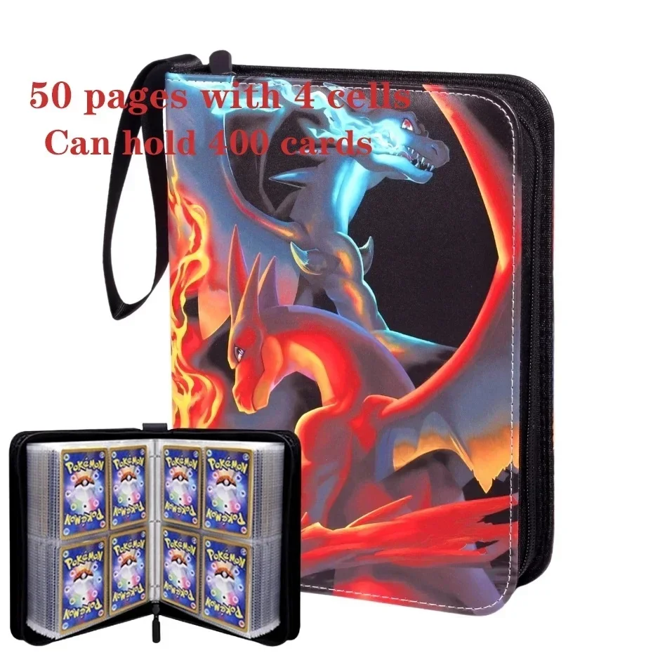 새로운 400개 포켓몬 앨범 바인더 포토카드 PU 지퍼 - Pokemon Binder Card 리뷰 및 가격