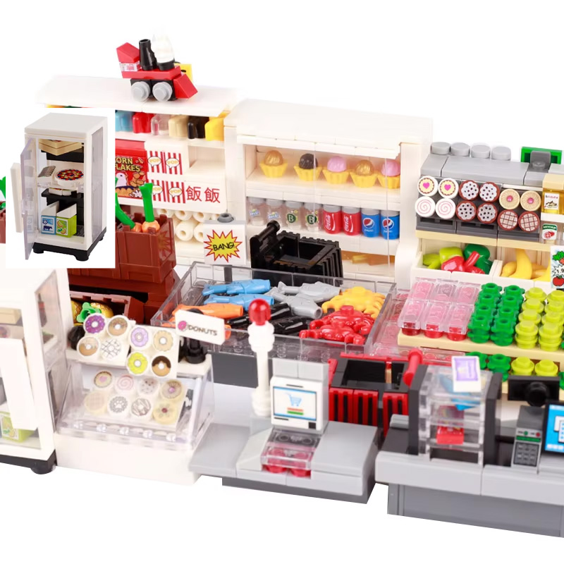 MOC 도시 음식 빌딩 블록 야채 과일 바나나 피자 치 - Lego Set City 리뷰 및 가격