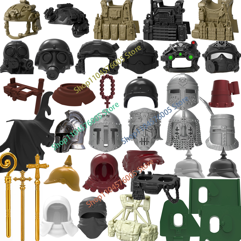 MOC 피규어 바디 파츠 빌딩 블록 중세 기사 후드 헤 - Lego Minifigure Holder 리뷰 및 가격