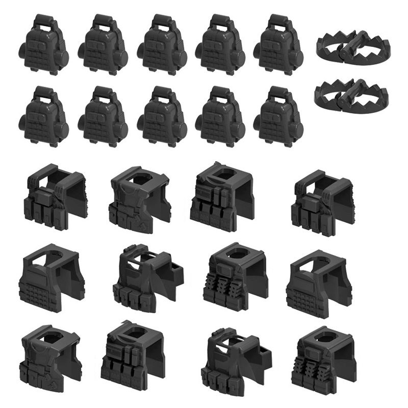MOC 군사 갑옷 전술 조끼 세트 가슴 보호대 군인 미 - Lego Minifigure Holder 리뷰 및 가격